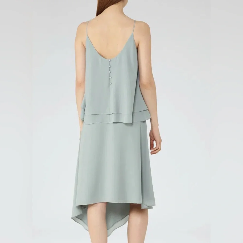 Reiss Tiered Cami Ansley Dress, Size 2 - Picture 3 of 12
